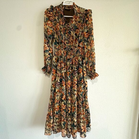 Dress Forum Floral Midi Dress - Size S - Picture 1 of 11